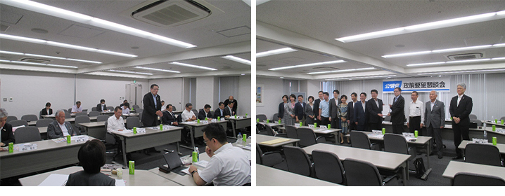 公明党大阪府本部と政策要望懇談会を行いました